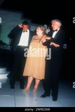 Hollywood, California, USA 5th October 1996 (L-R) Actor George Clooney, Singer/Actress Rosemary Clooney and Journalist Nick Clooney attend Hollywood Entertainment Museum Opening on October 5, 1996 in Hollywood, California, USA. Photo by Barry King/Alamy Stock Photo Stock Photo