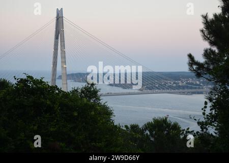 Istanbul Yavuz Sultan Selim Bridge Image Stock Photo