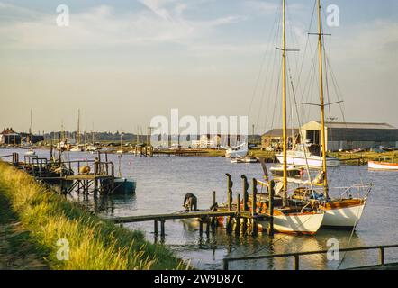 River Blyth looking across to Southwold from Walberswick, Suffolk, England, Uk September 1974 Stock Photo