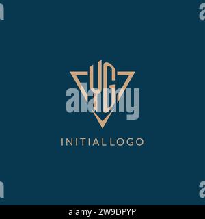 YG logo initials triangle shape style, creative logo design vector graphic Stock Vector