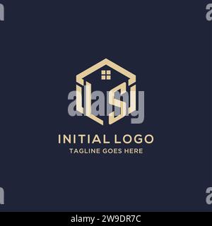 LS initial monogram logo with geometric style design ideas Stock Vector ...