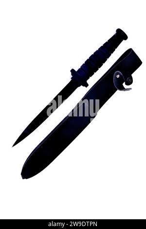 Edged weapon Military isolated over a white background Stock Photo