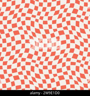 Seamless geometric pattern. Waves and circles in black and white. Vector illustration Stock Vector