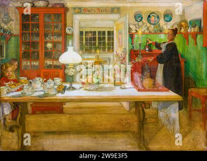 Carl Larsson - Getting Ready Game 1901 Stock Photo - Alamy