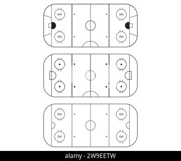 Ice Hockey Rink , Hockey Clip Art, Ice Hockey Rink Cut File, Ice Hockey , Ice Hockey Vector Stock Vector