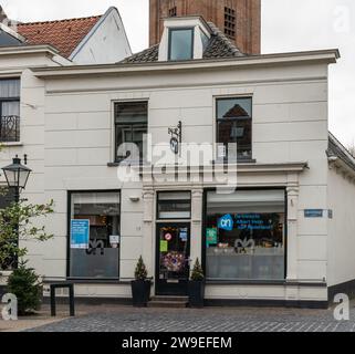 Albert Heijn Store front with logo. Albert Heijn is the largest ...