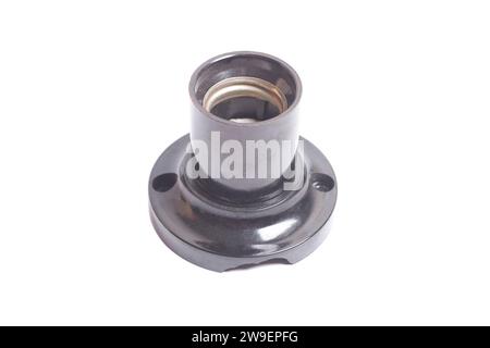 Lamp holder isolated on white. Stock Photo