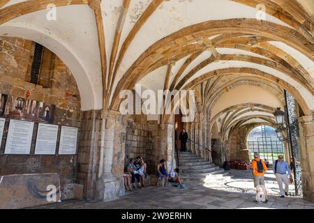 Laredo, Spain. The Iglesia de Santa Maria de la Asuncion (Church of Saint Mary of the Assumption), main parish of the town Stock Photo