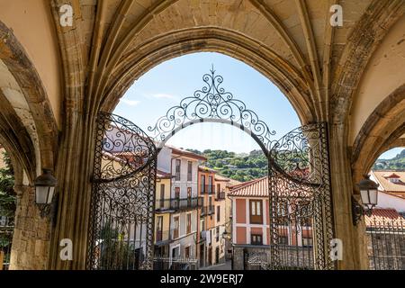 Laredo, Spain. The Iglesia de Santa Maria de la Asuncion (Church of Saint Mary of the Assumption), main parish of the town Stock Photo