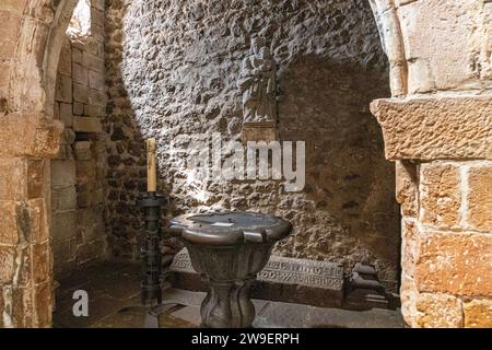 Laredo, Spain. Inside the Iglesia de Santa Maria de la Asuncion (Church of Saint Mary of the Assumption), main parish of the town Stock Photo