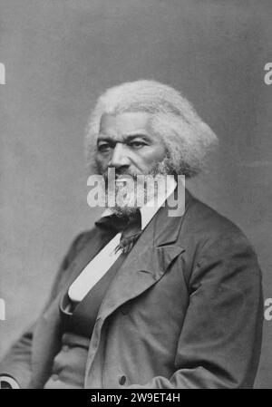 Portrait of Frederick Douglass. Circa 1879. By George Kendall Warren. Stock Photo