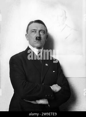 Portrait of Adolf Hitler. Circa 1921. Stock Photo