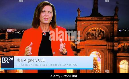 Ilse Aigner CSU Präsidentin Bayrischer Landtag - 26.12.2023 *** Ilse Aigner CSU President of the Bavarian State Parliament 26 12 2023 Stock Photo