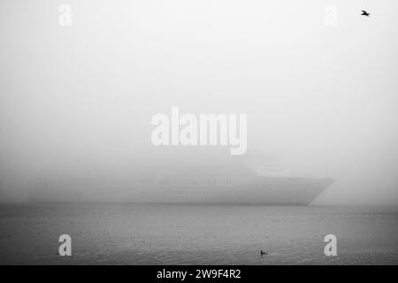 Cruise ship Aurora arriving in Halifax, Nova Scotia, Canada. Stock Photo