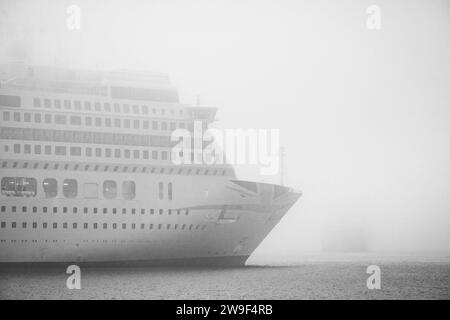 Cruise ship Aurora arriving in Halifax, Nova Scotia, Canada. Stock Photo