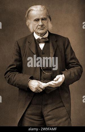 Thomas Huxley, Thomas Henry Huxley (1825 – 1895) English biologist and anthropologist Stock Photo