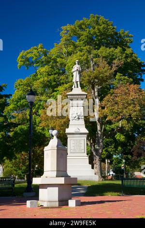 Civil War Monument, East End Park, Winsted, Connecticut Stock Photo