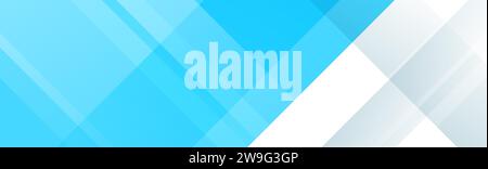 Blue and white diagonal line footer design. Abstract horizontal sport ...