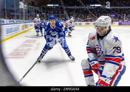 Rochester, New York, USA. 27th Dec, 2023. Rochester Americans forward ...