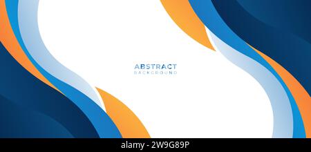 orange blue modern background vector illustration Stock Vector