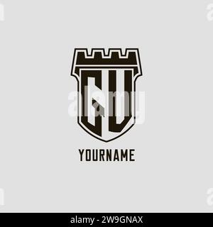 GV initial monogram with building logo design ideas Stock Vector Image ...