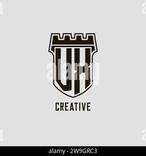 VX initial monogram with building logo design ideas Stock Vector Image ...