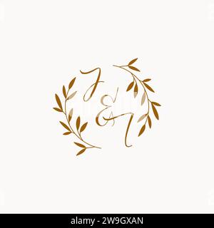 JI initial wedding monogram logo design ideas Stock Vector Image & Art ...