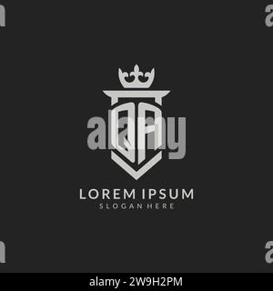 QA logo initial with shield shape design style vector graphic Stock ...