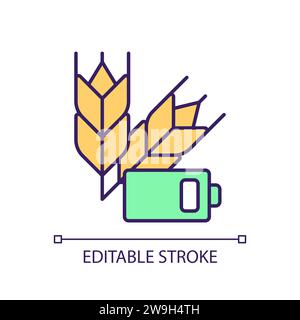 2D editable simple thin linear resource constraints icon Stock Vector