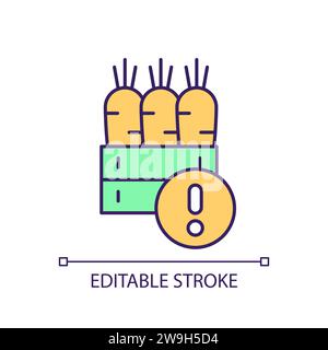 2D editable thin line product diversity challenges icon Stock Vector