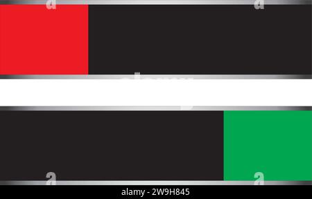 Red and green vacant or occupied slider sign on white background Stock ...
