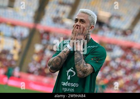 Rio, Brazil - december 27, 2023, zico all-star game, Zico's charity game at Maracana stadium, MC Daniel Stock Photo