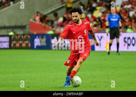 Rio, Brazil - december 27, 2023, zico all-star game, main match of Zico's charity game at Maracana stadium Stock Photo