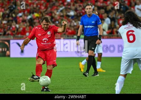 Rio, Brazil - december 27, 2023, zico all-star game, main match of Zico's charity game at Maracana stadium Stock Photo