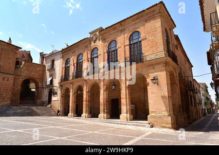 Ayuntamiento de Alcaraz o Lonja de Alhori. Albacete province, Castilla-La Mancha, Spain. Stock Photo