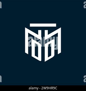 DD monogram initial logo with abstract geometric style design inspiration Stock Vector