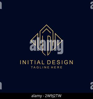 LD initial monogram logo with rectangle style design ideas Stock Vector ...