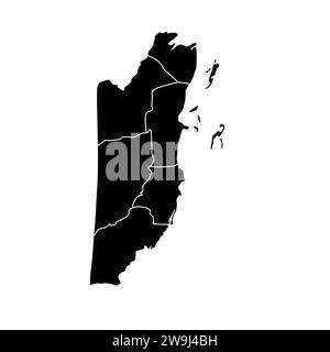 Map Of Belize High-Res Vector silhouette and outline Graphic Stock ...