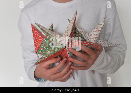 Origami Paper Stars Stock Photo - Alamy