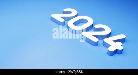 2024. New Year, 2024. Numbers on a background of confetti. Horizontal  design. Happy New Year 2024 Stock Photo - Alamy