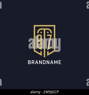 BZ Initial Letter Luxury Logo template in vector for Restaurant ...