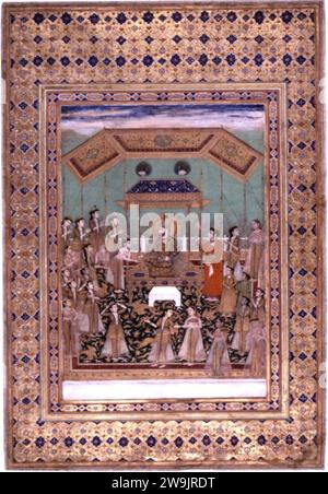 Zaman Shah Durrani in Durbar. Stock Photo