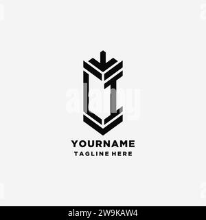 LI monogram logo with geometric shield icon design inspiration Stock ...