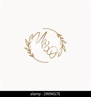 UO wedding initials logo design ideas Stock Vector