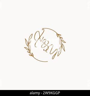 XY wedding initials logo design ideas Stock Vector