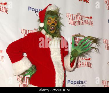 91st Hollywood Christmas Parade on Hollywood Boulevard on November 26, 2023 in Los Angeles, CA Featuring: The Grinch Where: Los Angeles, California, United States When: 27 Nov 2023 Credit: Nicky Nelson/WENN Stock Photo