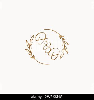 OO wedding initials logo design ideas Stock Vector