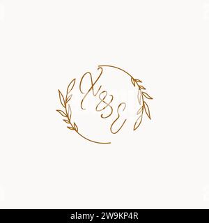 XE wedding initials logo design ideas Stock Vector
