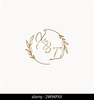 XI wedding initials logo design ideas Stock Vector