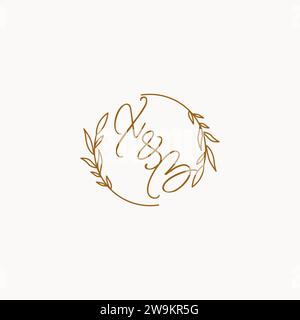 XB wedding initials logo design ideas Stock Vector